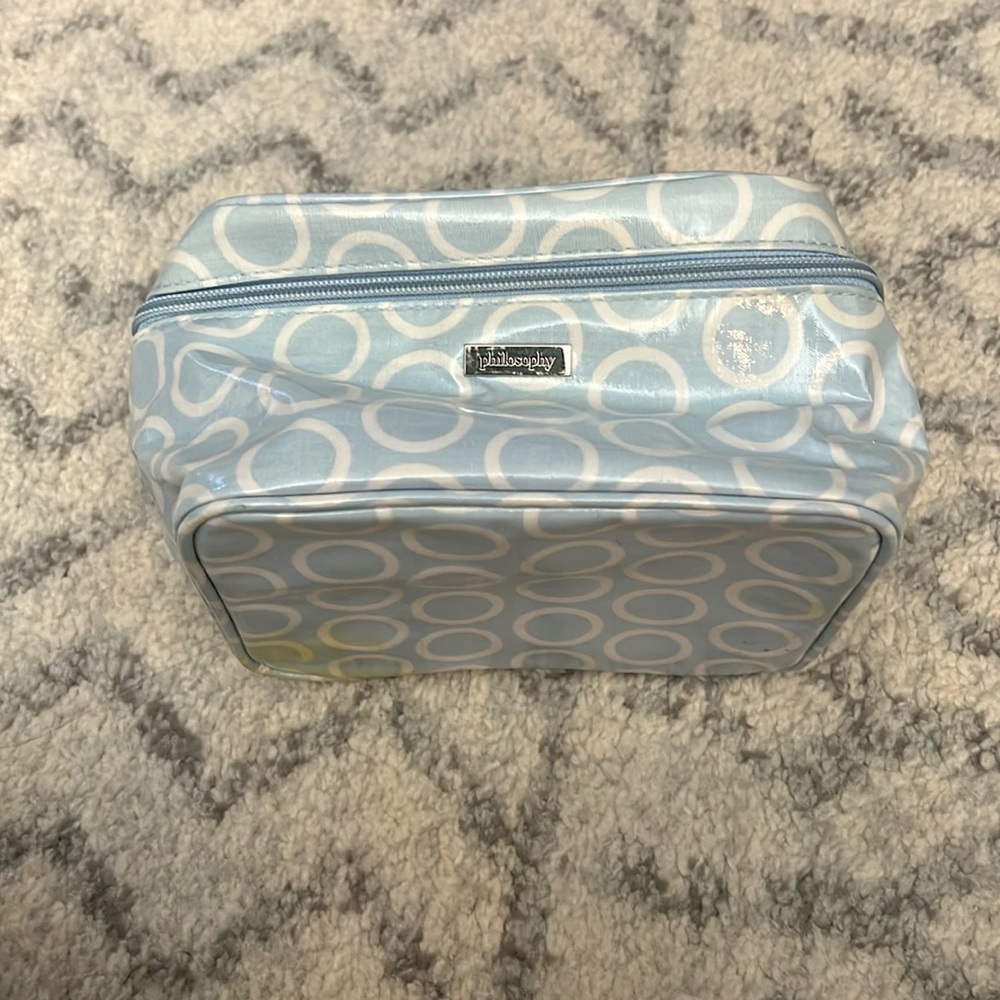 Philosophy Blue Cosmetic Bag